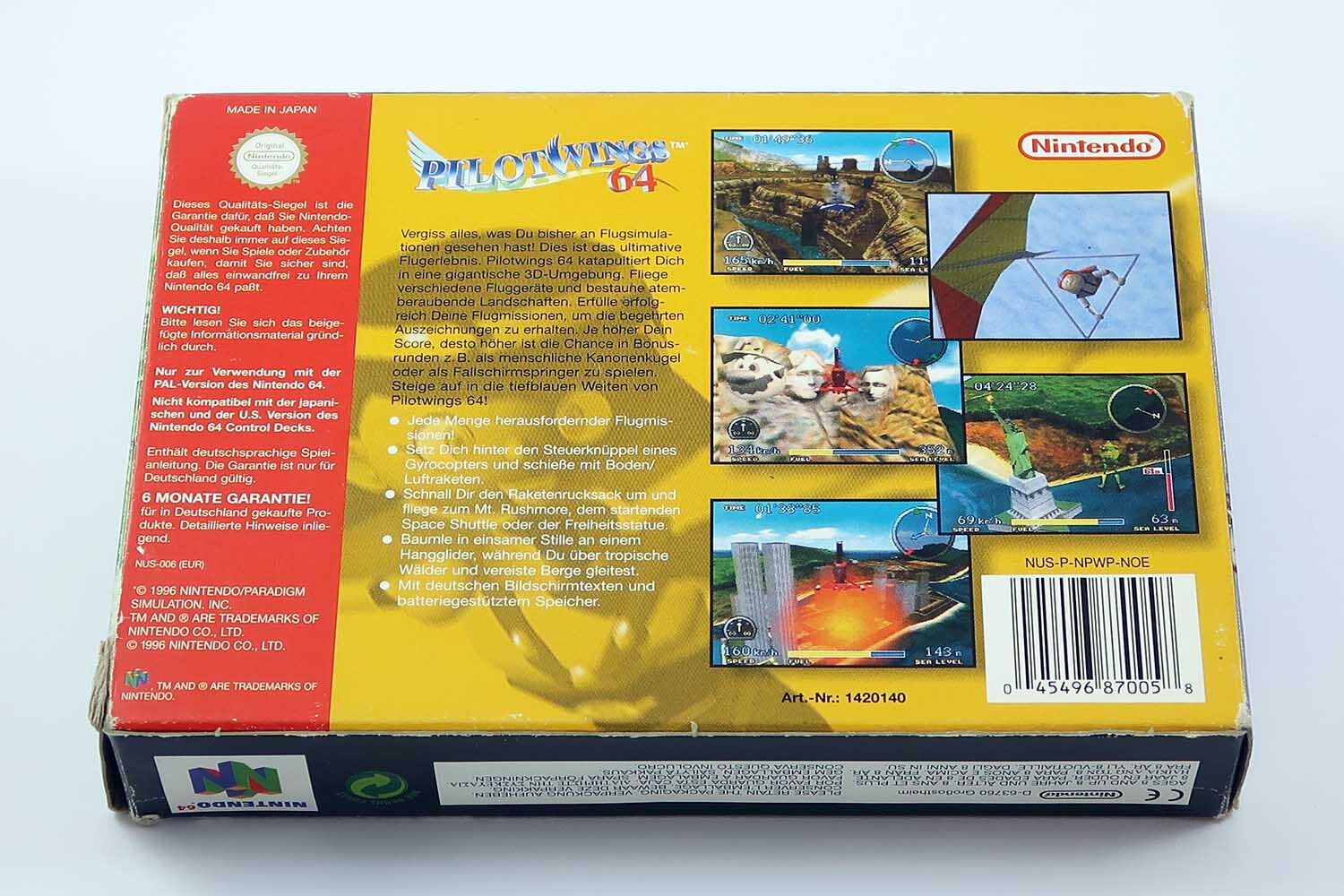 Pilot Wings 64 - N64